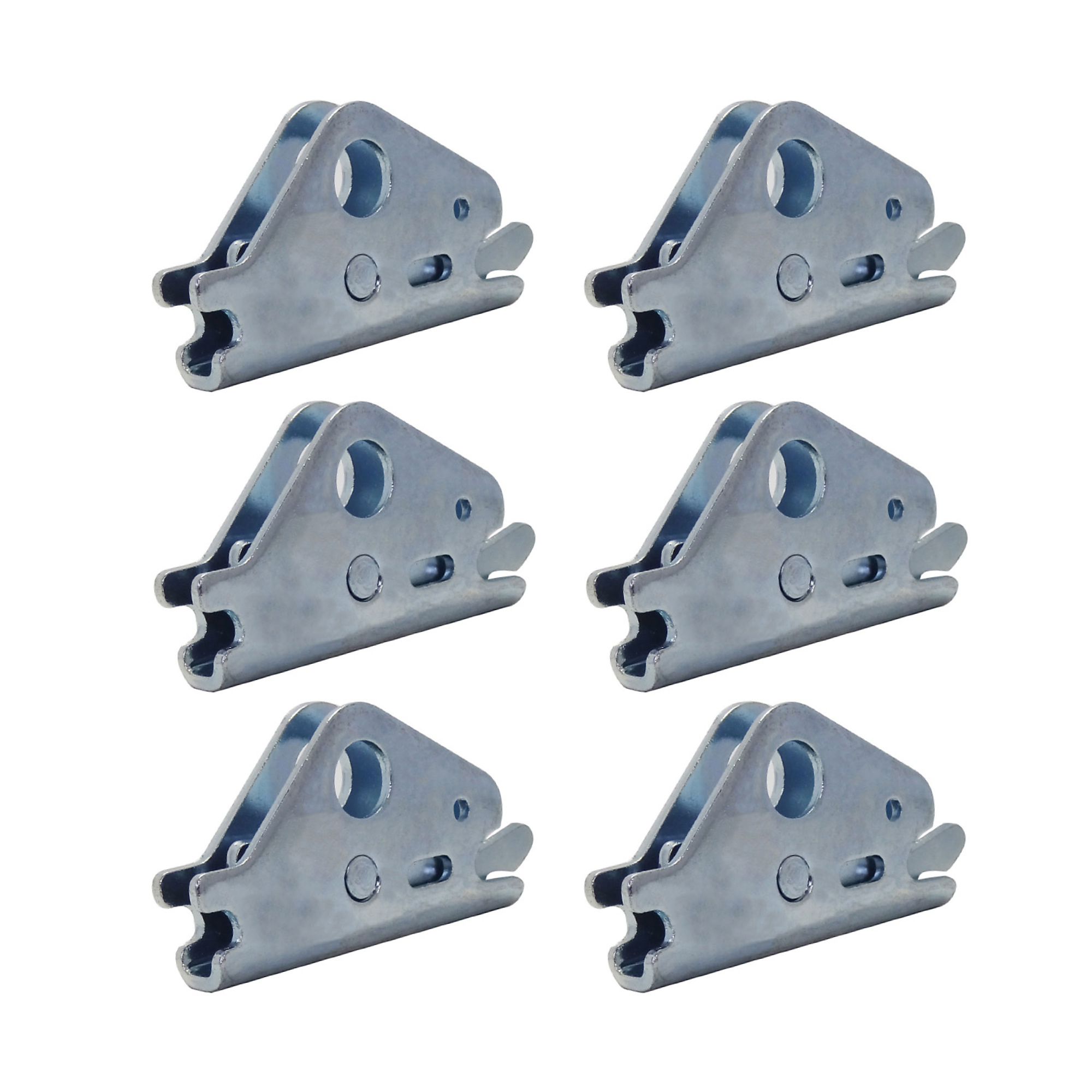 Snap-Loc E-Track EA-Fitting Tie-Downs - 6 Pcs, 1467-Lb. Working Load, Zinc-Plated Steel, Model# SLAEAI6